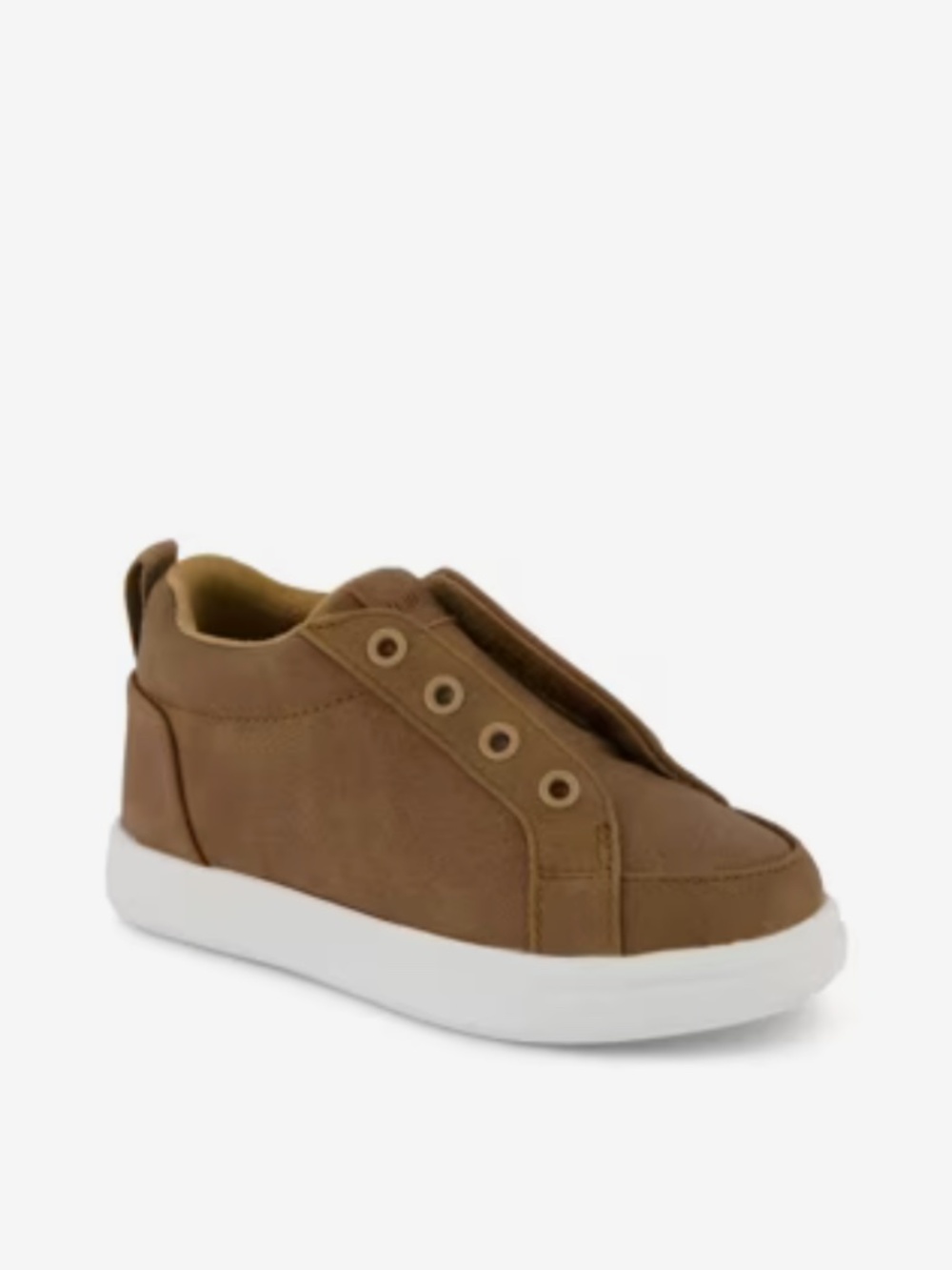 Toddler Boys Sz 9 TOMS Cruz Mid Sneaker Brown with Velcro Easy on/off dress shoe